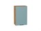 Шкаф верхний с 1-ой дверцей Флэт Дуб Вотан, Grey-green In 2S, 720, 450 В*Ш*Г 716*450*318, фасад ЛДСП  Grey-green In 2S, корпус  Дуб Вотан ms2510VVT_62432