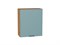 Шкаф верхний с 1-ой дверцей Флэт Дуб Вотан, Grey-green In 2S, 720, 600 В*Ш*Г 716*600*318, фасад ЛДСП  Grey-green In 2S, корпус  Дуб Вотан ms2510VVT_62434