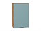 Шкаф верхний с 1-ой дверцей Флэт Дуб Вотан, Grey-green In 2S, 920, 600 В*Ш*Г 920*600*318, фасад ЛДСП  Grey-green In 2S, корпус  Дуб Вотан ms2510VVT_62439