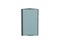Шкаф верхний торцевой Флэт Graphite, Grey-green In 2S, 720 В*Ш*Г 716*300*306, фасад ЛДСП  Grey-green In 2S, корпус  Graphite ms2510VVT_56926
