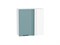 Шкаф верхний прямой угловой Флэт Белый, Grey-green In 2S, 720 В*Ш*Г 716*700*345, фасад ЛДСП  Grey-green In 2S, корпус  Белый ms2510VVT_60274