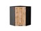 Шкаф верхний угловой Флэт Graphite, Wotan Oak 2S, 720 В*Ш*Г 716*600*600, фасад ЛДСП  Wotan Oak 2S, корпус  Graphite ms2510VVT_52662