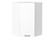 Шкаф верхний угловой Флэт Белый, White In 2S, 920 В*Ш*Г 920*600*600, фасад ЛДСП  White In 2S, корпус  Белый ms2510VVT_55665