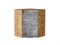 Шкаф верхний угловой Флэт Дуб Вотан, Temple Stone 2S, 720 В*Ш*Г 716*600*600, фасад ЛДСП  Temple Stone 2S, корпус  Дуб Вотан ms2510VVT_62497