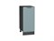 Шкаф нижний с 1-ой дверцей Флэт Graphite, Grey-green In 2S, 350 В*Ш*Г 816*350*478, фасад ЛДСП  Grey-green In 2S, корпус  Graphite ms2510VVT_65185