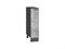 Шкаф нижний с 1-ой дверцей Флэт Graphite, Temple Stone 2S, 200 В*Ш*Г 816*200*478, фасад ЛДСП  Temple Stone 2S, корпус  Graphite ms2510VVT_66214