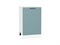 Шкаф нижний с 1-ой дверцей Флэт Белый, Grey-green In 2S, 500 В*Ш*Г 816*500*478, фасад ЛДСП  Grey-green In 2S, корпус  Белый ms2510VVT_56943