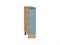 Шкаф нижний с 1-ой дверцей Флэт Дуб Вотан, Grey-green In 2S, 200 В*Ш*Г 816*200*478, фасад ЛДСП  Grey-green In 2S, корпус  Дуб Вотан ms2510VVT_66207