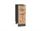 Шкаф нижний с 3-мя ящиками Флэт Graphite, Wotan Oak 2S, 300 В*Ш*Г 816*300*478, фасад ЛДСП  Wotan Oak 2S, корпус  Graphite ms2510VVT_52733
