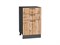 Шкаф нижний с 3-мя ящиками Флэт Graphite, Wotan Oak 2S, 500 В*Ш*Г 816*500*478, фасад ЛДСП  Wotan Oak 2S, корпус  Graphite ms2510VVT_52735