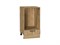 Шкаф нижний под духовку Флэт Дуб Вотан, Wotan Oak 2S, 450 В*Ш*Г 816*450*476, фасад ЛДСП  Wotan Oak 2S, корпус  Дуб Вотан ms2510VVT_67107