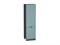 Шкаф пенал с 2-мя дверцами Флэт Graphite, Grey-green In 2S, 2140, 600 В*Ш*Г 2132*600*574, фасад ЛДСП  Grey-green In 2S, корпус  Graphite ms2510VVT_56985