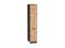 Шкаф пенал с 2-мя дверцами Флэт Graphite, Wotan Oak 2S, 2140, 400 В*Ш*Г 2132*400*574, фасад ЛДСП  Wotan Oak 2S, корпус  Graphite ms2510VVT_52776