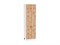 Шкаф пенал с 2-мя дверцами Флэт Белый, Wotan Oak 2S, 2140, 600 В*Ш*Г 2132*600*574, фасад ЛДСП  Wotan Oak 2S, корпус  Белый ms2510VVT_52773