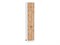 Шкаф пенал с 2-мя дверцами Флэт Белый, Wotan Oak 2S, 2340, 400 В*Ш*Г 2336*400*574, фасад ЛДСП  Wotan Oak 2S, корпус  Белый ms2510VVT_52774