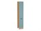 Шкаф пенал с 2-мя дверцами Флэт Дуб Вотан, Grey-green In 2S, 2340, 400 В*Ш*Г 2336*400*574, фасад ЛДСП  Grey-green In 2S, корпус  Дуб Вотан ms2510VVT_62639