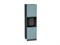 Шкаф пенал с 2-мя дверцами под технику Флэт Graphite, Grey-green In 2S, 2140 В*Ш*Г 2132*600*574, фасад ЛДСП  Grey-green In 2S, корпус  Graphite ms2510VVT_56978