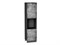 Шкаф пенал с 2-мя дверцами под технику Флэт Graphite, Temple Stone 2S, 2340 В*Ш*Г 2336*600*574, фасад ЛДСП  Temple Stone 2S, корпус  Graphite ms2510VVT_52771