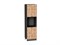 Шкаф пенал с 2-мя дверцами под технику Флэт Graphite, Wotan Oak 2S, 2140 В*Ш*Г 2132*600*574, фасад ЛДСП  Wotan Oak 2S, корпус  Graphite ms2510VVT_52766