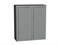 Кухонный гарнитур модульный Сканди-03 В*Ш*Г 2340*2600*600, фасад МДФ  Grey Softwood, корпус  Graphite, столешница  Мрамор черный ms2510VVT_24165