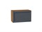 Шкаф верхний горизонтальный Сканди Дуб Вотан, Graphite Softwood, 600 В*Ш*Г 358*600*320, фасад МДФ  Graphite Softwood, корпус  Дуб Вотан ms2510VVT_62860