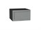 Шкаф верхний горизонтальный глубокий Сканди Graphite, Grey Softwood, 600 В*Ш*Г 358*600*576, фасад МДФ  Grey Softwood, корпус  Graphite ms2510VVT_45330