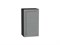 Шкаф верхний с 1-ой дверцей Сканди Graphite, Grey Softwood, 720, 400 В*Ш*Г 716*400*320, фасад МДФ  Grey Softwood, корпус  Graphite ms2510VVT_41328