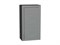 Шкаф верхний с 1-ой дверцей Сканди Graphite, Grey Softwood, 920, 500 В*Ш*Г 920*500*320, фасад МДФ  Grey Softwood, корпус  Graphite ms2510VVT_41405