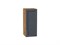 Шкаф верхний с 1-ой дверцей Сканди Дуб Вотан, Graphite Softwood, 720, 300 В*Ш*Г 716*300*320, фасад МДФ  Graphite Softwood, корпус  Дуб Вотан ms2510VVT_62873