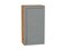 Шкаф верхний с 1-ой дверцей Сканди Дуб Вотан, Grey Softwood, 920, 500 В*Ш*Г 920*500*320, фасад МДФ  Grey Softwood, корпус  Дуб Вотан ms2510VVT_62903