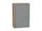 Шкаф верхний с 1-ой дверцей Сканди Дуб Вотан, Grey Softwood, 920, 600 В*Ш*Г 920*600*320, фасад МДФ  Grey Softwood, корпус  Дуб Вотан ms2510VVT_62904