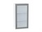 Шкаф верхний с 1-ой остекленной дверцей Сканди Белый, Grey Softwood, 920, 500 В*Ш*Г 920*500*320, фасад МДФ/Стекло  Grey Softwood, корпус  Белый ms2510VVT_41496