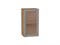 Шкаф верхний с 1-ой остекленной дверцей Сканди Дуб Вотан, Grey Softwood, 720, 400 В*Ш*Г 716*400*320, фасад МДФ/Стекло  Grey Softwood, корпус  Дуб Вотан ms2510VVT_62924