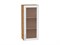 Шкаф верхний с 1-ой остекленной дверцей Сканди Дуб Вотан, White Softwood, 920, 400 В*Ш*Г 920*400*320, фасад МДФ/Стекло  White Softwood, корпус  Дуб Вотан ms2510VVT_62917