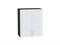Шкаф верхний с 2-мя дверцами Сканди Graphite, White Softwood, 720, 600 В*Ш*Г 716*600*320, фасад МДФ  White Softwood, корпус  Graphite ms2510VVT_56177