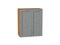 Шкаф верхний с 2-мя дверцами Сканди Дуб Вотан, Grey Softwood, 720, 600 В*Ш*Г 716*600*320, фасад МДФ  Grey Softwood, корпус  Дуб Вотан ms2510VVT_62936