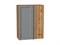 Шкаф верхний прямой угловой Сканди Дуб Вотан, Grey Softwood, 920 В*Ш*Г 920*700*345, фасад МДФ  Grey Softwood, корпус  Дуб Вотан ms2510VVT_62867