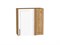 Шкаф верхний прямой угловой Сканди Дуб Вотан, White Silkwood, 720 В*Ш*Г 716*700*345, фасад МДФ  White Silkwood, корпус  Дуб Вотан ms2510VVT_70164