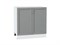 Шкаф нижний с 2-мя дверцами Сканди Белый, Grey Softwood, 800 В*Ш*Г 816*800*478, фасад МДФ  Grey Softwood, корпус  Белый ms2510VVT_41959