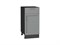 Шкаф нижний с 1-ой дверцей и ящиком Сканди Graphite, Grey Softwood, 400 В*Ш*Г 816*400*480, фасад МДФ  Grey Softwood, корпус  Graphite ms2510VVT_41872