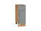 Шкаф нижний с 1-ой дверцей и ящиком Сканди Дуб Вотан, Grey Softwood, 300 В*Ш*Г 816*300*480, фасад МДФ  Grey Softwood, корпус  Дуб Вотан ms2510VVT_62996