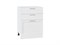 Шкаф нижний с 3-мя ящиками Сканди Белый, White Softwood, 600 В*Ш*Г 816*600*480, фасад МДФ  White Softwood, корпус  Белый ms2510VVT_56253