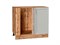 Шкаф нижний угловой Сканди Дуб Вотан, Cappuccino Softwood В*Ш*Г 816*890*480, фасад МДФ  Cappuccino Softwood, корпус  Дуб Вотан ms2510VVT_63067