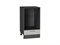 Шкаф нижний под духовку Сканди Graphite, Cappuccino Softwood, 450 В*Ш*Г 816*450*476, фасад МДФ  Cappuccino Softwood, корпус  Graphite ms2510VVT_67117