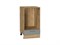 Шкаф нижний под духовку Сканди Дуб Вотан, Grey Softwood, 450 В*Ш*Г 816*450*476, фасад МДФ  Grey Softwood, корпус  Дуб Вотан ms2510VVT_67119
