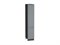 Шкаф пенал с 2-мя дверцами Сканди Graphite, Grey Softwood, 2140, 400 В*Ш*Г 2132*400*576, фасад МДФ  Grey Softwood, корпус  Graphite ms2510VVT_42059