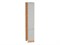 Шкаф пенал с 2-мя дверцами Сканди Дуб Вотан, Cappuccino Softwood, 2340, 400 В*Ш*Г 2336*400*576, фасад МДФ  Cappuccino Softwood, корпус  Дуб Вотан ms2510VVT_66159