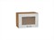 Шкаф верхний горизонтальный остекленный Лофт Дуб Вотан, Nordic Oak, 500 В*Ш*Г 358*500*320, фасад МДФ/Стекло  Nordic Oak, корпус  Дуб Вотан ms2510VVT_63111