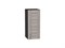 Шкаф верхний с 1-ой дверцей Лофт Graphite, Cappuccino Veralinga, 720, 300 В*Ш*Г 716*300*320, фасад МДФ  Cappuccino Veralinga, корпус  Graphite ms2510VVT_35937