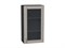 Шкаф верхний с 1-ой остекленной дверцей Лофт Graphite, Cappuccino Veralinga, 920, 500 В*Ш*Г 920*500*320, фасад МДФ/Стекло  Cappuccino Veralinga, корпус  Graphite ms2510VVT_40672